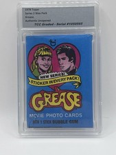 1978 Topps Grease Series 2 Wax Pack Authentic Unopened Encapsulated picture