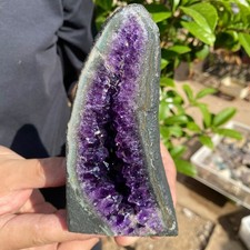 1.3lb Natural Amethyst geode quartz cluster crystal Rough specimen Healing picture