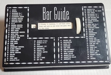 MCM Tabletop Rolodex Bar Guide 1950/60s Bar Aid Bartender Cocktail Guide Recipe picture