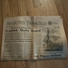 Brook Park News Sun October 1, 1970 Issue No. 40 32 Pages Newspaper picture