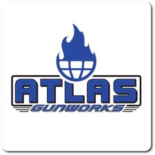 Atlas Gun Works 18in x 18in Aluminum Sign picture
