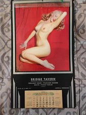Vintage 1957 Maryilyn Monore golden dreams w/overlay negligee pull away calender picture