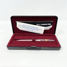 Vintage Fisher AG7 Astronaut Space Pen Gold Shuttle Emblem Case Papers Working picture