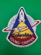 Vintage NASA STS-1 Space Shuttle Columbia Young Crippen Embroidered Mission picture