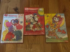 3 BOXES of Vintage THE PERSONALITY BEARS Valentines Day Cards - 48 Cards Each picture