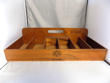 AVO UVEZIAN FINE CIGARS 6 SLOT WOODEN DISPLAY VERY GOOD USED CONDITION VINTAGE picture