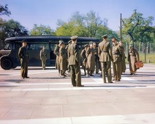 German Officers Entering a POW Camp WWII 8x10 Glossy Photo Print HT4136301 picture