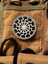 Black and white patch/chevron