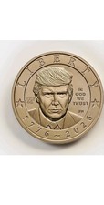 IN HAND PRIVY 2026 Donald J. Trump $1 Commemorative Coin July 4th stamp  picture
