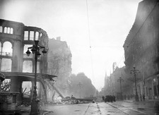 Fire On The New Galleries In Marseille 1938 Historic Old Photo picture