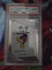 Topps Disney 100 2023 Chrome Mickey Mouse OTP-6 Out picture