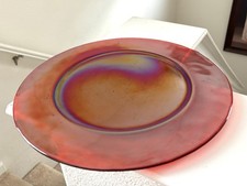 Yalos Casa Murano Red Charger Plate 12.25