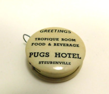 Antique 1947 Pugs Hotel Steubenville Tape Measure Souvenir picture