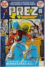 PREZ 2 DC Comics 1973 First Teen President of the USA JOE SIMON Counter Culture picture
