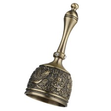 Hand Bell Brass Dinner Call Bells Loud Service Ringing Tibetan Bronze picture