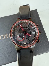 Rare Citizen Attesa Satellite Wave Black dial Solar Radio-Controlled CC3079-11E  picture