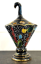 Vintage Fima Deruta Black Gold Centerpiece & Desk Accessory picture