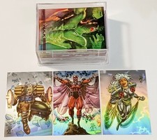 1993 Marvel Masterpieces Complete Set 1-90 Card Set + Holithogram H1 H2 H3 Mint picture