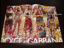 vintage DOLCE & GABBANA 2-Page PRINT AD Spring 2004 STAM Stegner VOLODINA Meisel picture