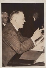 William Green Endorses Wagner Bill Labor Leader D.C. 1937 - Original Press Photo picture