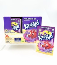 Kool-Aid Purplesaurus Rex Grape-Lemonade Drink Mix ~CASE of 48 Packs Packets NOS picture