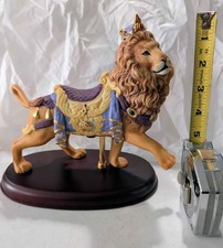 Vintage Lenox Carousel Lion Porcelain Figurine – 1989 – Crowned Lion with Base picture