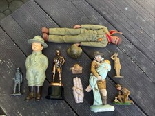 Lot of 10 Various Composition Boy Scout Fiqures Vintage picture