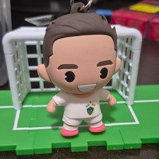 MLS Riqui Puig #10 Figure Keychain Keyring Detachable Plastic White/Brown picture
