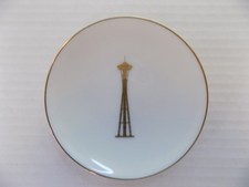 Seattle Space Needle Souvenir Mini Plate Ceramic 4