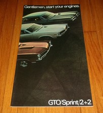 Original 1967 Pontiac Performance Deluxe Sales Brochure Catalog GTO 2+2 Sprint picture