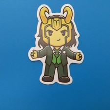 Loki Marvel Collectible Sticker Vinyl Water Proof 2 to 3 inches New picture