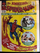 Marvel Amazing Spider-Man 11x14 poster Stan Lee Signed COA picture