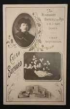 1899 SUCHARD REMBRANDT *NUMBERED* CHOCOLAT CARD LOW POP SCARCE picture