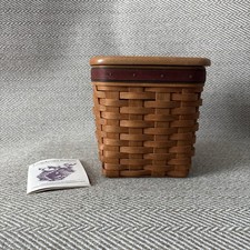 Longaberger 1994 Fathers Day Woodcrafts Tissue Basket, Lid picture