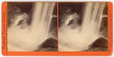YOSEMITE STEREOVIEW - Foot of Vernal Fall - CE Watkins 1870s picture