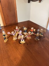 Vintage Spoontiques Pewter Hand-Painted Clown Figurines Lot of 10 1980's picture
