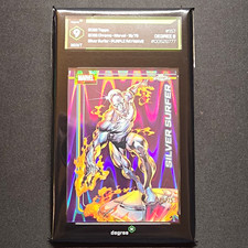 2023 Topps Chrome Marvel Silver Surfer #157 Purple RayWave /75 Ronan Toulhoat picture