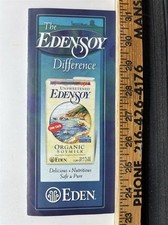 2004 Eden Foods Edensoy Organic Soymilk Information Brochure Vintage picture