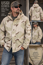 USGI ECWCS Gen I Gore-Tex Parka Jacket Desert Camo Large Regular 3-Color DCU picture