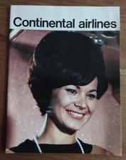 Vintage Continental Airlines Promotional Brochure. 1960s. Very Good Condition. picture