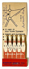 RARE CAMP BOWIE, TEXAS- RIDGLEA BOWL, BOWLING LANE STRIKER