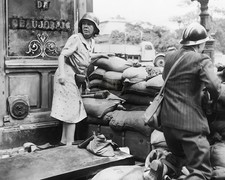 French Civilians Fighting before Paris Liberation WWII 8x10 Print HT4136436 picture