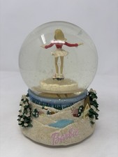 Barbie Winter Wonderland Christmas Snow Globe 2002 San Francisco Music Box Co. picture