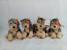 Wild Republic Cuddlekins Eco Mini Wolf 8 Inch Plush Stuffed Animal Lot of 4 picture