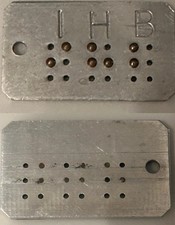 Industrial Home for the Blind IHB Brooklyn, NY Braille Id Tag Keychain picture