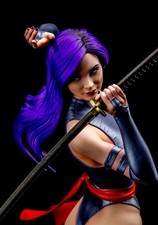 Psylocke Resin Figure Pro Painted 1/6 Scale + Signed COA picture