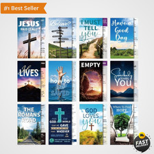 240 PCS Gospel Tract Card 3.5 x 2 Inches 12 Styles Plan of Salvation Cards In... picture