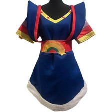 NWT RAINBOW BRITE 80s RETRO KIDCORE DRESS COSTUME - ADULT XL picture