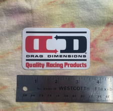 DRAG DIMENSIONS Rare TRACTION BARS   Repro of Vintage DRAG RACING Sticker picture