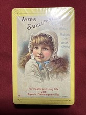 Vintage Western Publishing Ayer’s Sarsaparilla Deck Of Cards Sealed NOS USA Made picture